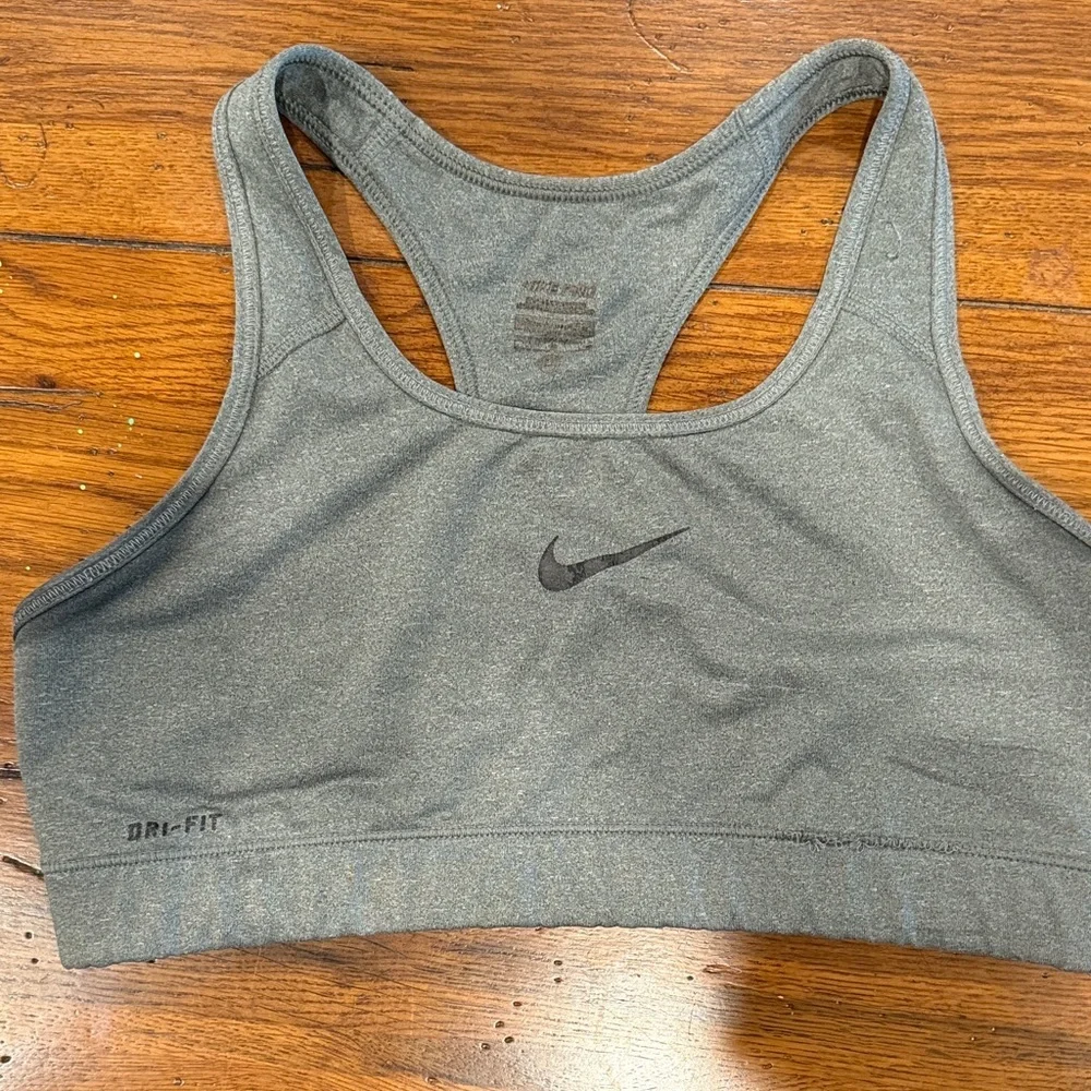 Nike Charcoal Dri-FIT Sports Bra